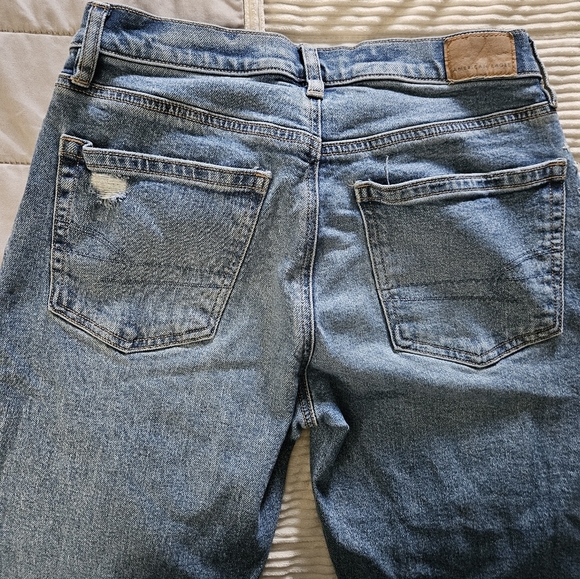 American Eagle Women's Blue Distressed Jeans Size 0 - Picture 14 of 16